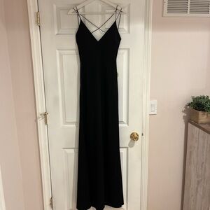 Windsor Elegant Black Maxi Dress